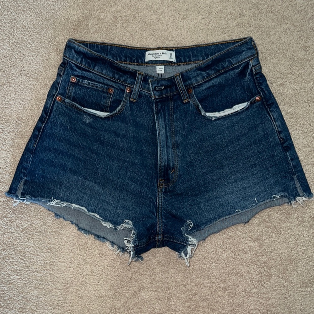 Abercrombie and Fitch Curve Love High Rise Mom Shorts